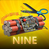 Nine table game 5 cards icon